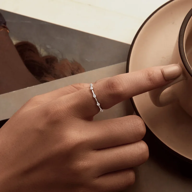 (immagine per) PANDORA Stile Squisito piccolo anello singolo - BSR576 - Visualizza 5