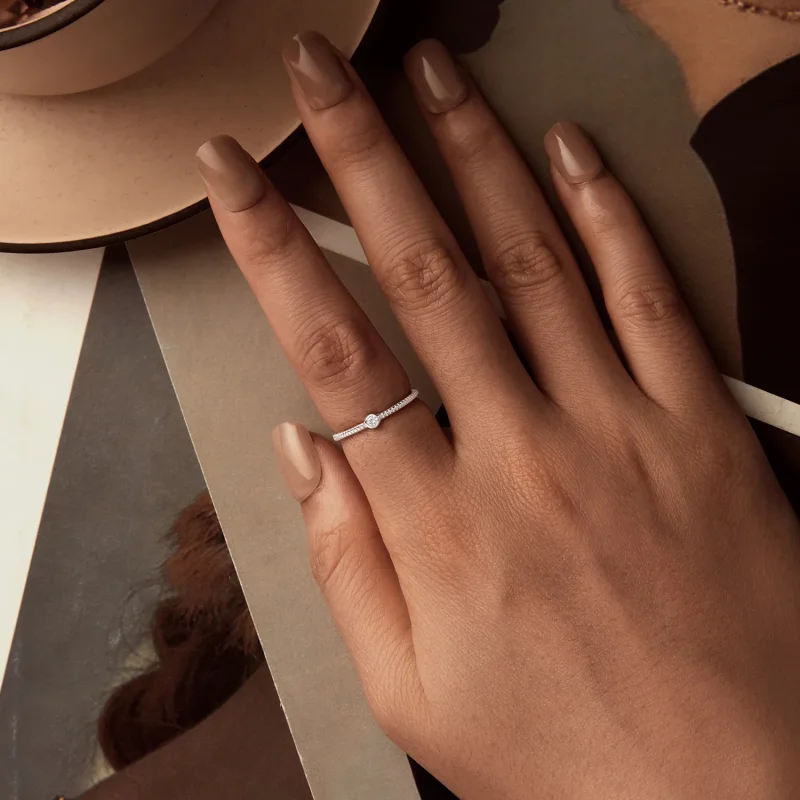 (immagine per) PANDORA Stile Squisito piccolo anello singolo - BSR577 - Visualizza 4