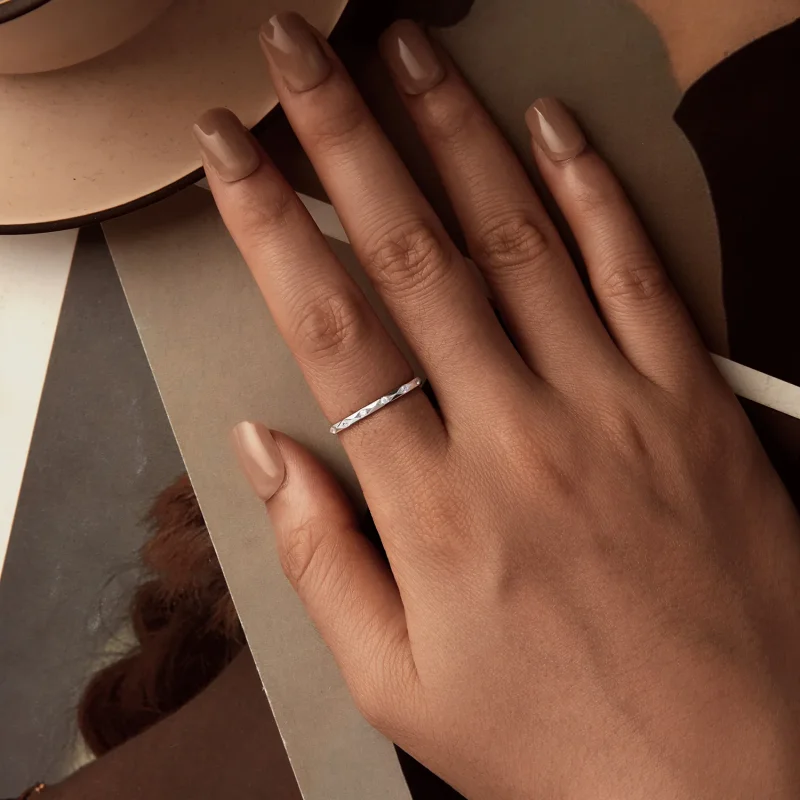 (immagine per) PANDORA Style Anello singolo piccolo con diamanti splendenti - BSR578 - Visualizza 4