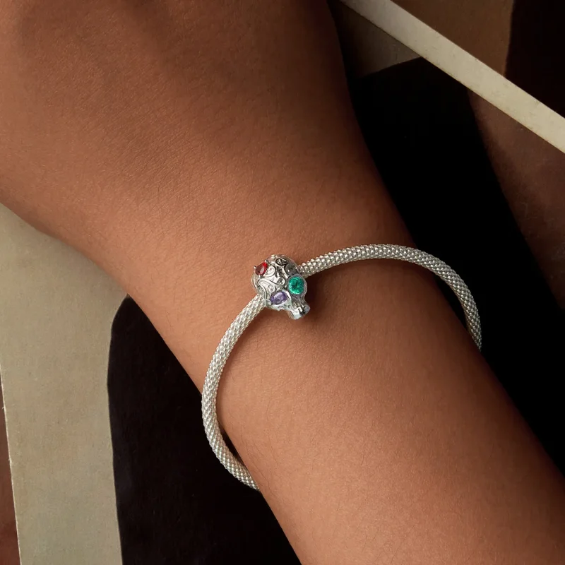 (immagine per) PANDORA Style Teschio con motivo floreale - SCC2893 - Visualizza 6