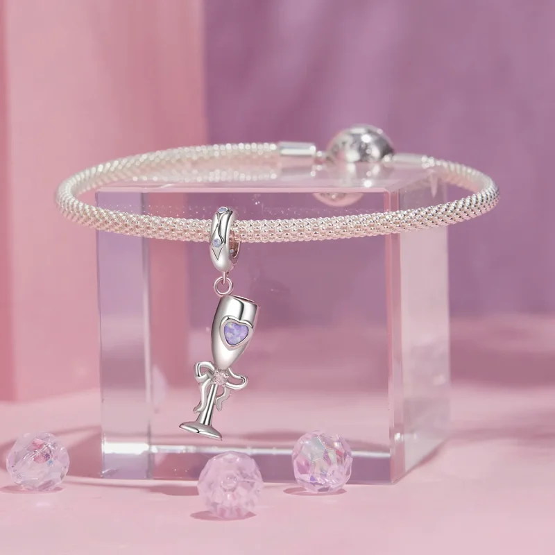 (immagine per) Pendente a calice vintage in stile PANDORA - SCC2889 - Visualizza 3