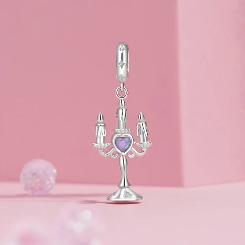 (immagine per) Pendente a forma di candelabro in stile PANDORA - SCC2890 - Visualizza 2