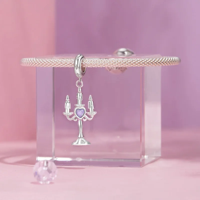 (immagine per) Pendente a forma di candelabro in stile PANDORA - SCC2890 - Visualizza 3