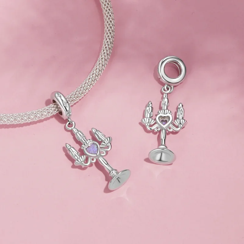 (immagine per) Pendente a forma di candelabro in stile PANDORA - SCC2890 - Visualizza 4