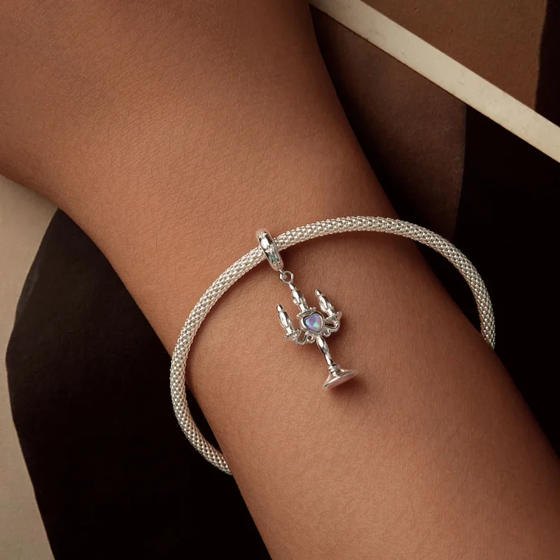 (immagine per) Pendente a forma di candelabro in stile PANDORA - SCC2890 - Visualizza 5
