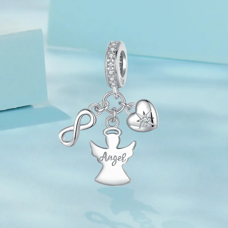 (immagine per) Pendente angelo custode stile PANDORA - SCC2902 - Visualizza 2
