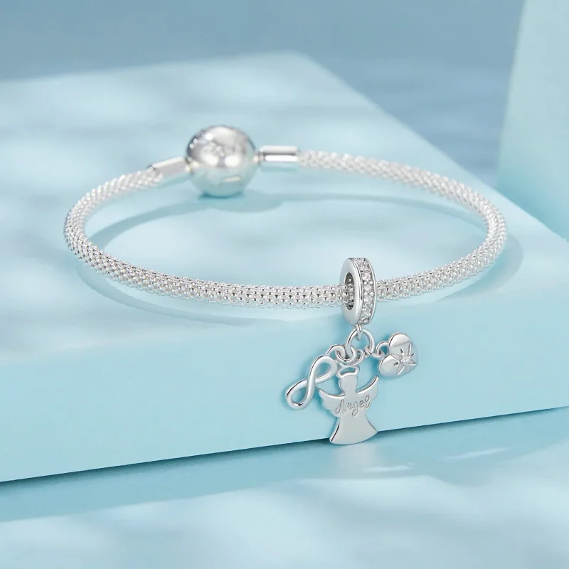 (immagine per) Pendente angelo custode stile PANDORA - SCC2902 - Visualizza 3