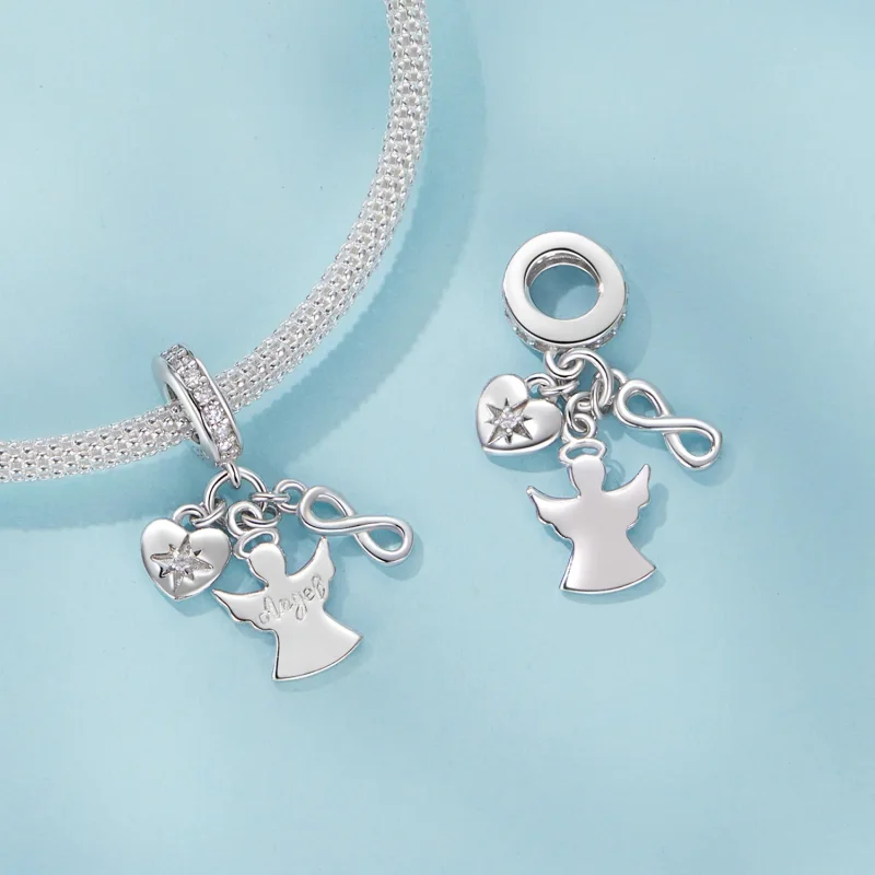 (immagine per) Pendente angelo custode stile PANDORA - SCC2902 - Visualizza 4