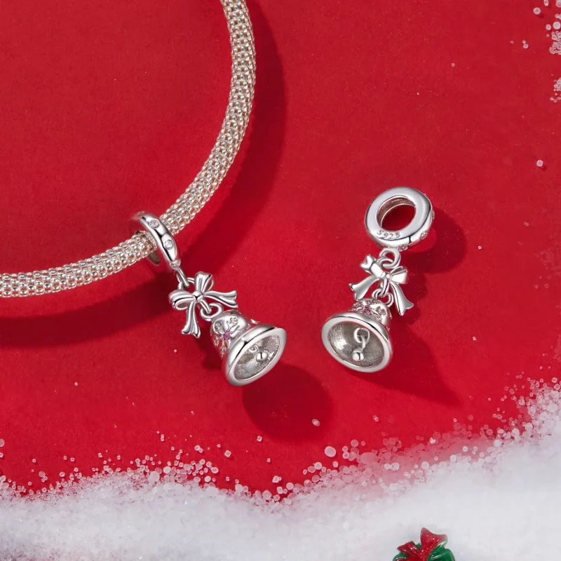 (immagine per) Pendente campanella di Natale stile PANDORA - BSC1067 - Visualizza 4