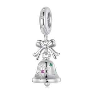 (immagine per) Pendente campanella di Natale stile PANDORA - BSC1067