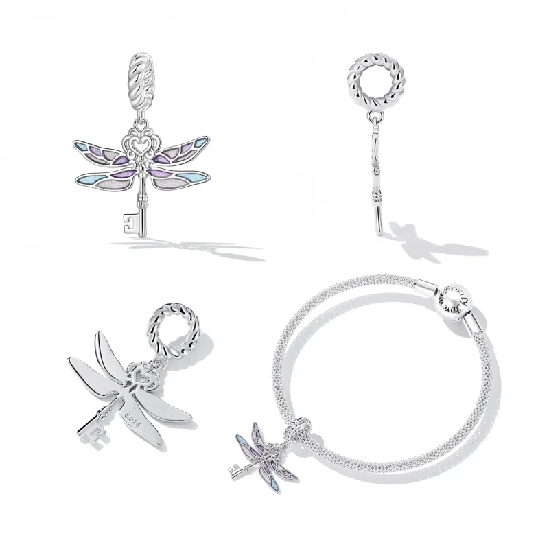 (immagine per) Pendente chiave libellula stile PANDORA - BSC603 - Visualizza 2