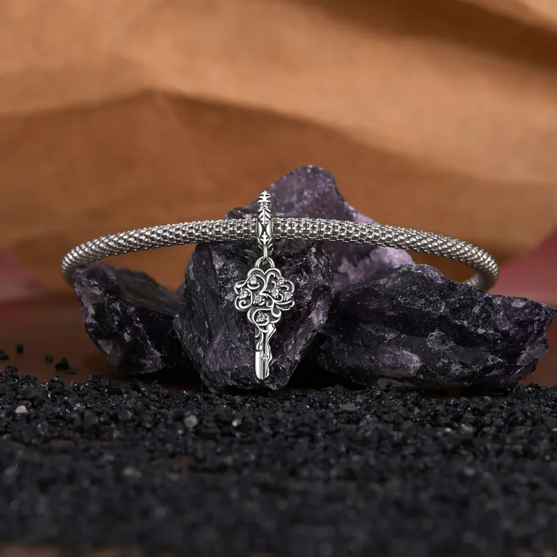 (immagine per) Pendente chiave portafortuna stile PANDORA - SCC2850 - Visualizza 3