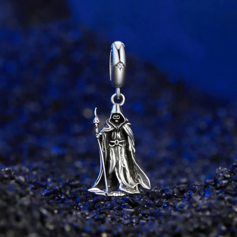 (immagine per) Pendente della morte con bacchetta magica in stile PANDORA - SCC2900 - Visualizza 2