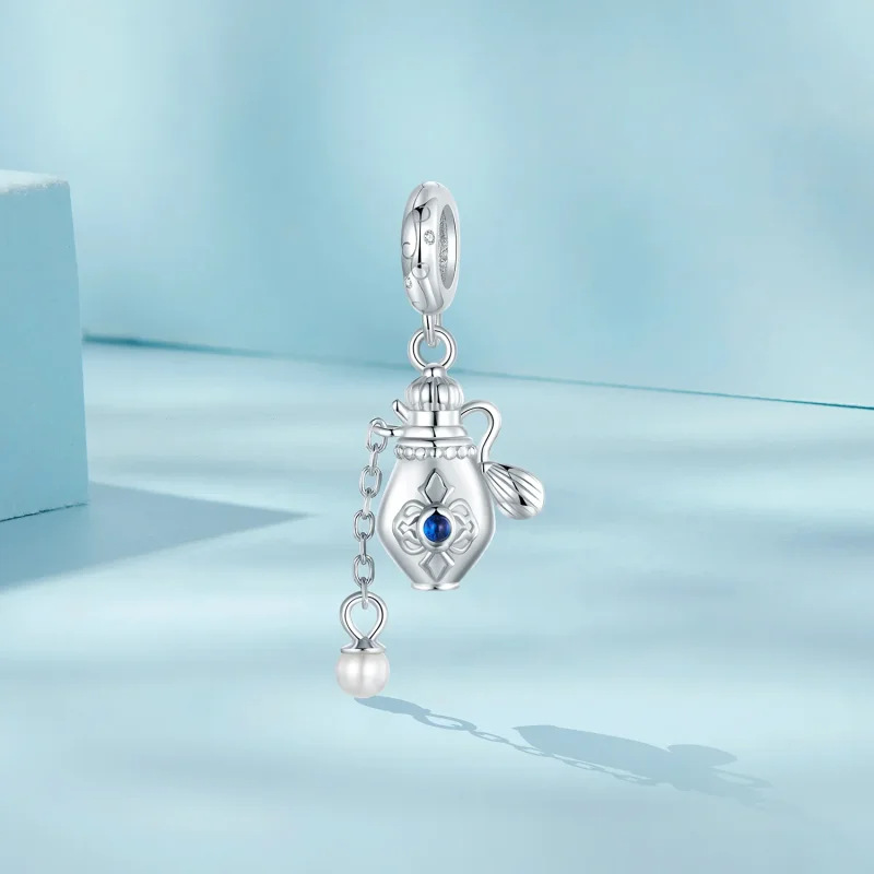 (immagine per) Pendente in stile PANDORA con flacone di profumo vintage - SCC2912 - Visualizza 2
