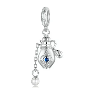 (immagine per) Pendente in stile PANDORA con flacone di profumo vintage - SCC2912