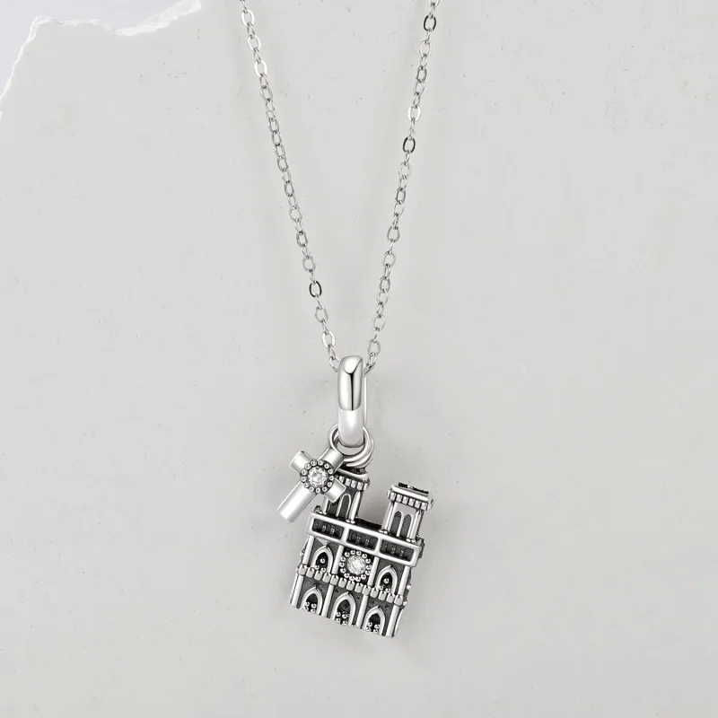 (immagine per) Pendente Notre Dame de Paris in stile PANDORA - SCC2873 - Visualizza 3