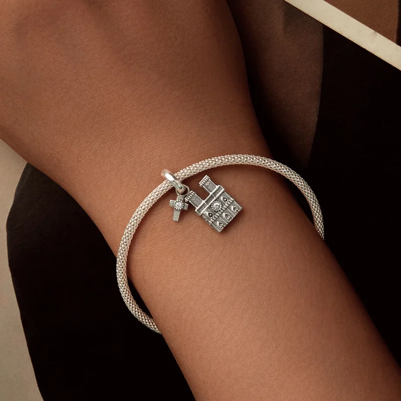 (immagine per) Pendente Notre Dame de Paris in stile PANDORA - SCC2873 - Visualizza 6