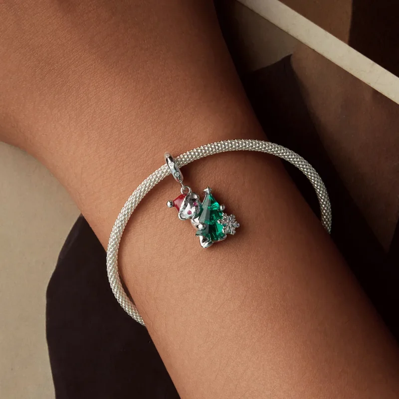 (immagine per) Pendente orso di Natale in stile PANDORA - BSC1065 - Visualizza 5