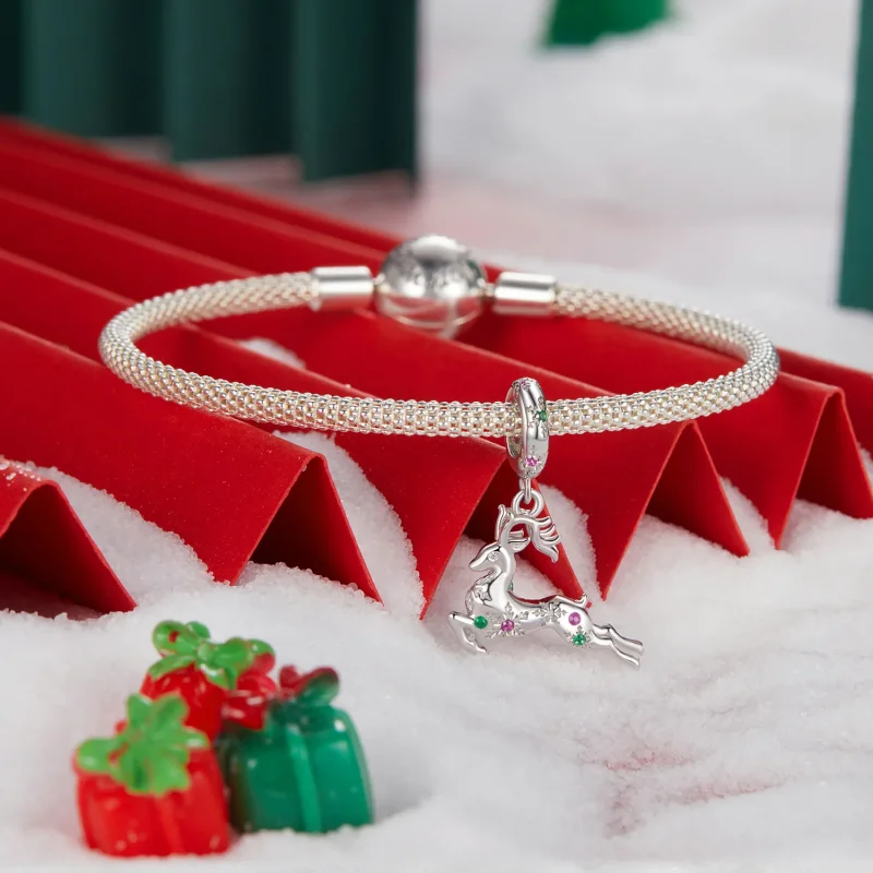 (immagine per) Pendente PANDORA Style Christmas Elk - BSC1066 - Visualizza 3