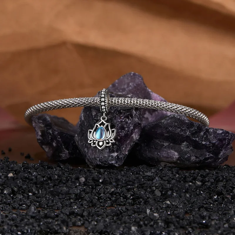 (immagine per) Pendente stile PANDORA Lotus - SCC2847 - Visualizza 3