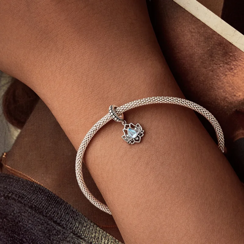 (immagine per) Pendente stile PANDORA Lotus - SCC2847 - Visualizza 5