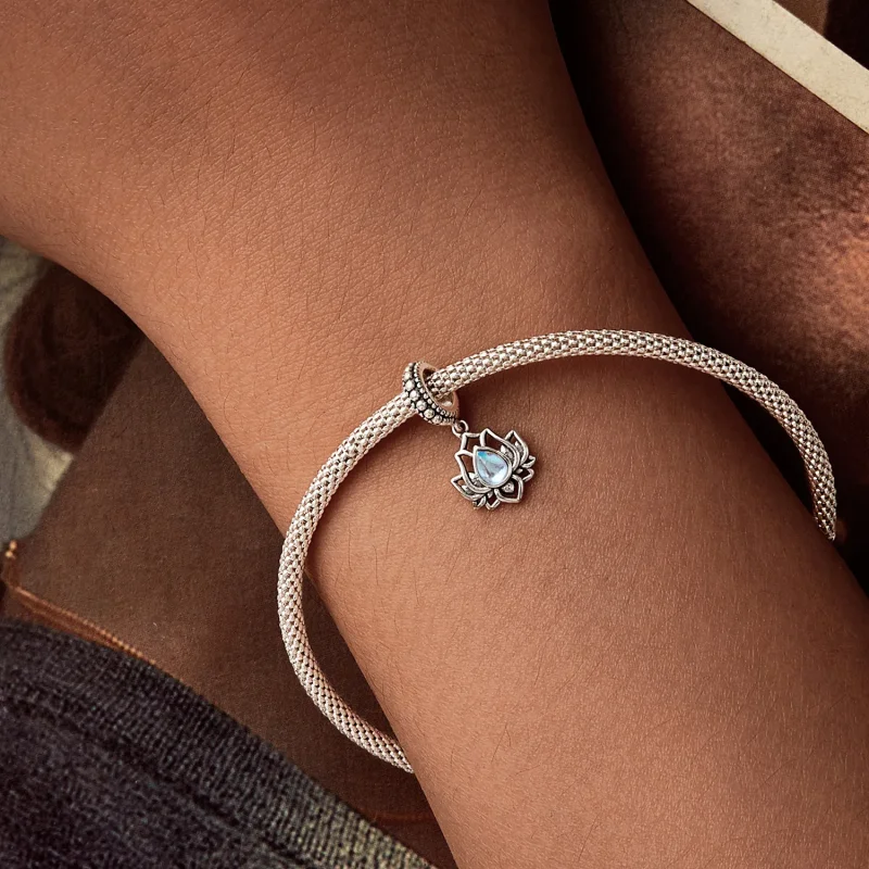 (immagine per) Pendente stile PANDORA Lotus - SCC2847 - Visualizza 6