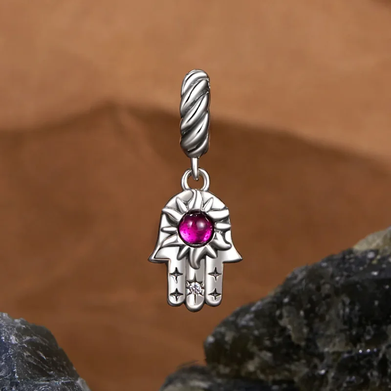 (immagine per) Pendente stile PANDORA Mano di Fatima - SCC2848 - Visualizza 2