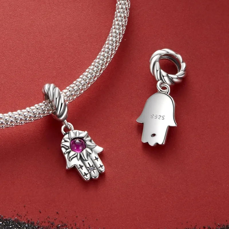 (immagine per) Pendente stile PANDORA Mano di Fatima - SCC2848 - Visualizza 4