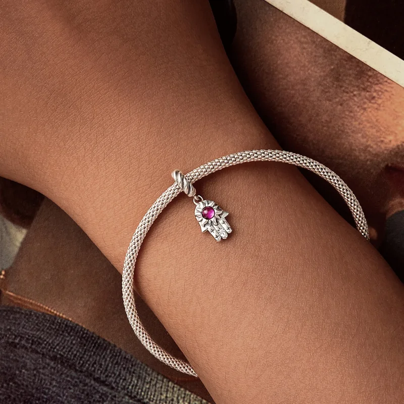 (immagine per) Pendente stile PANDORA Mano di Fatima - SCC2848 - Visualizza 6