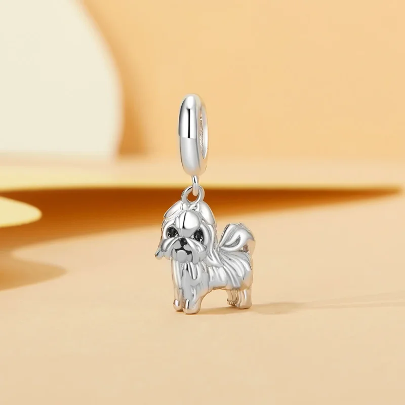 (immagine per) Pendente stile PANDORA Shih Tzu - SCC2834 - Visualizza 2