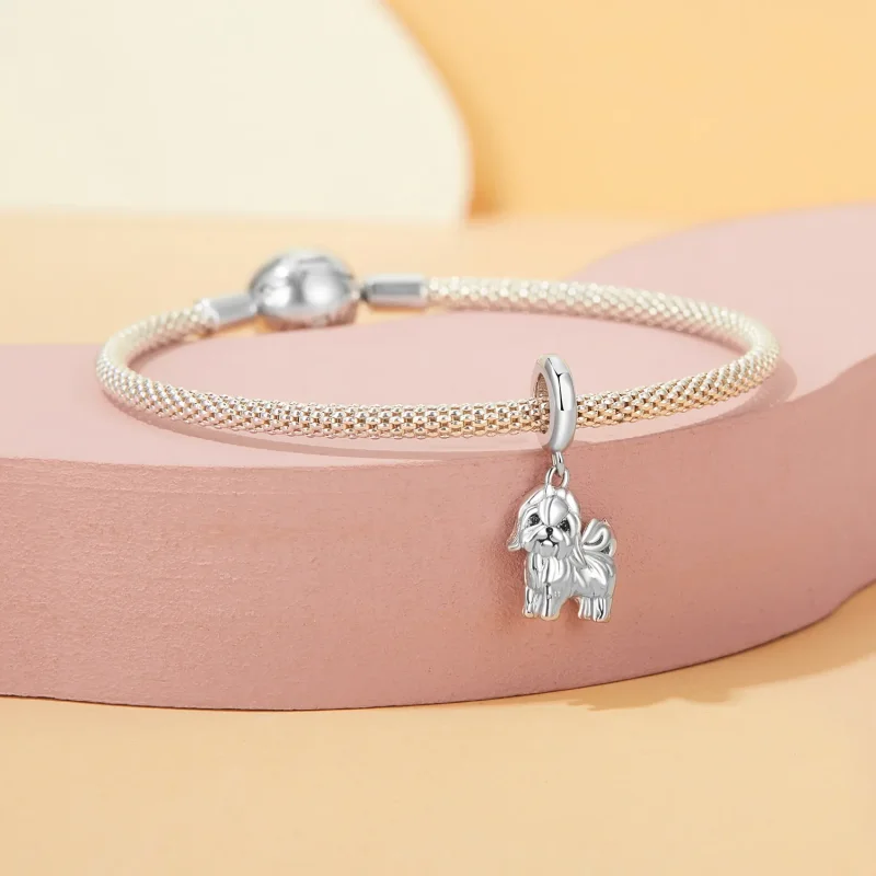 (immagine per) Pendente stile PANDORA Shih Tzu - SCC2834 - Visualizza 3