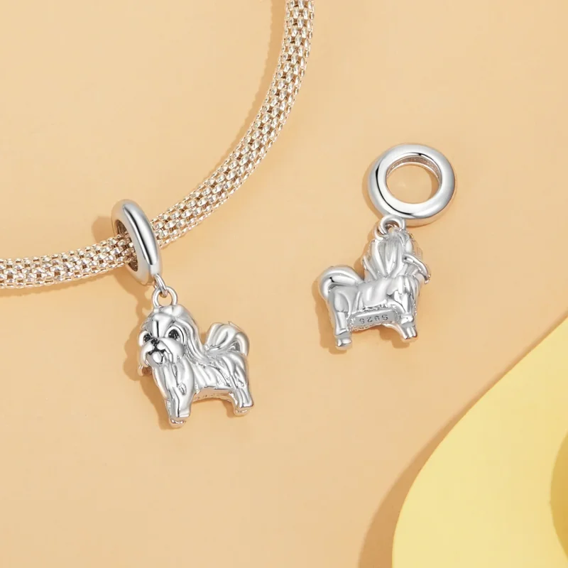 (immagine per) Pendente stile PANDORA Shih Tzu - SCC2834 - Visualizza 4