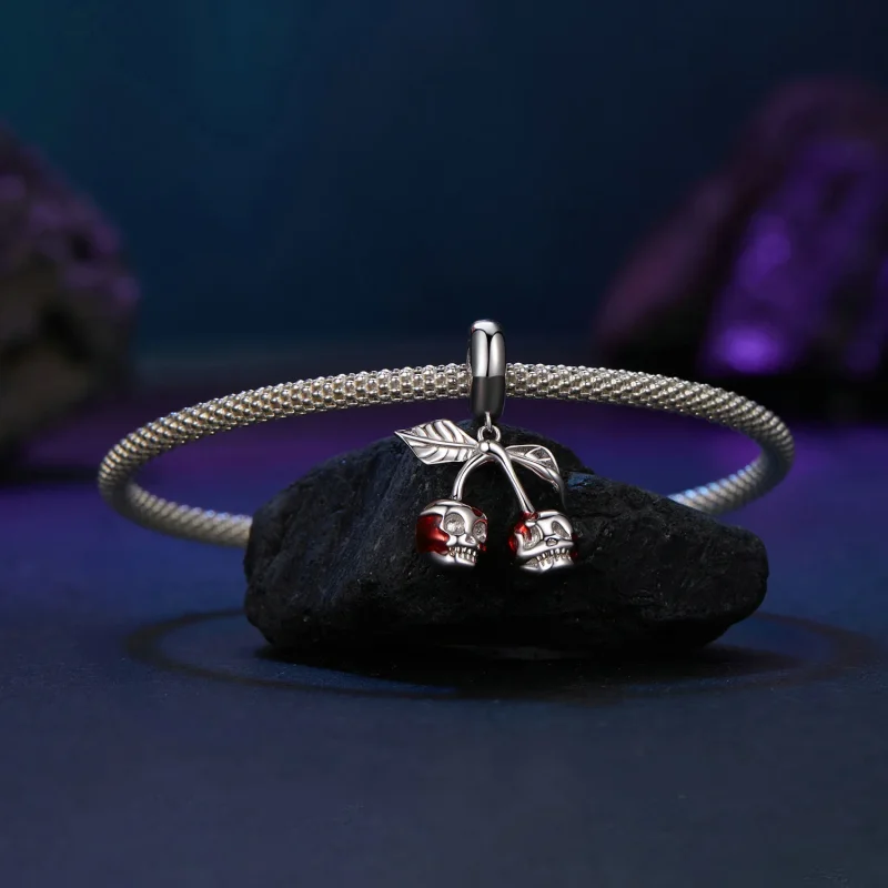 (immagine per) Pendente teschio ciliegia stile PANDORA - SCC2904 - Visualizza 3