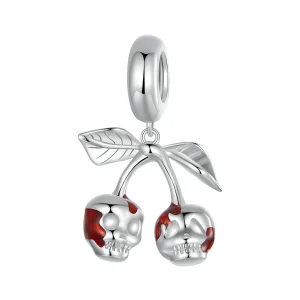 (immagine per) Pendente teschio ciliegia stile PANDORA - SCC2904