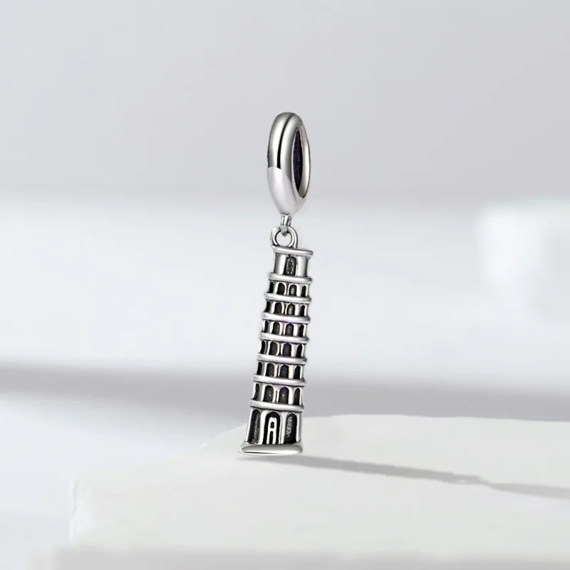 (immagine per) Pendente Torre Pendente di Pisa in stile PANDORA - SCC2876 - Visualizza 2