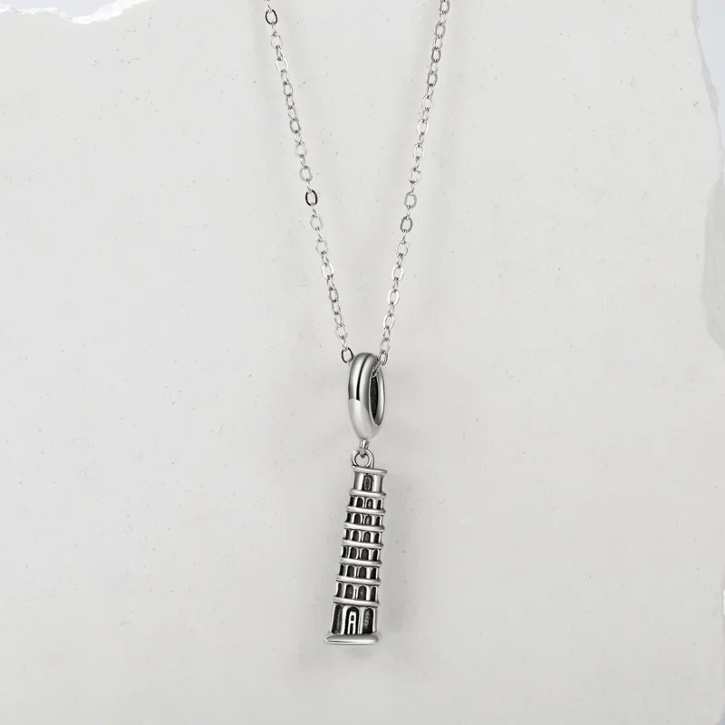 (immagine per) Pendente Torre Pendente di Pisa in stile PANDORA - SCC2876 - Visualizza 3