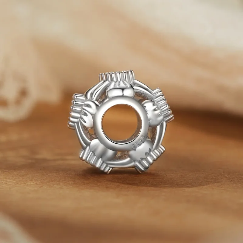 (immagine per) Perline a fiocco stile PANDORA - BSC1056 - Visualizza 3