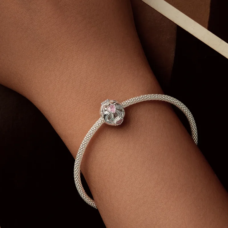 (immagine per) Perline a fiocco stile PANDORA - BSC1056 - Visualizza 6