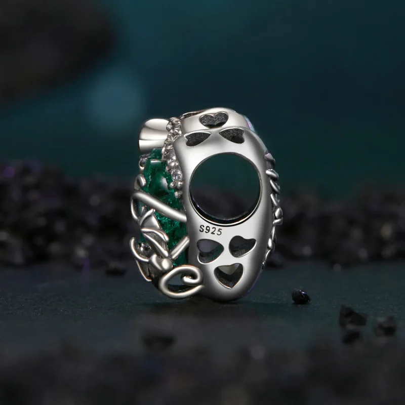 (immagine per) Perline a forma di cuore con teschio stile PANDORA - BSC1064 - Visualizza 3