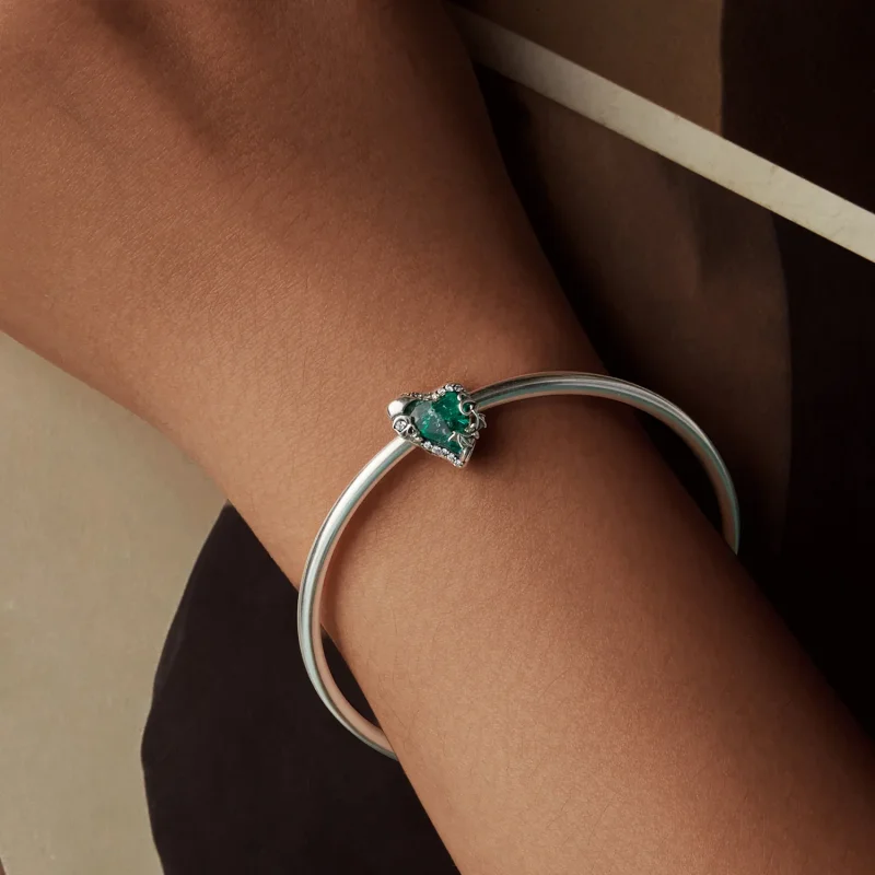(immagine per) Perline a forma di cuore con teschio stile PANDORA - BSC1064 - Visualizza 6