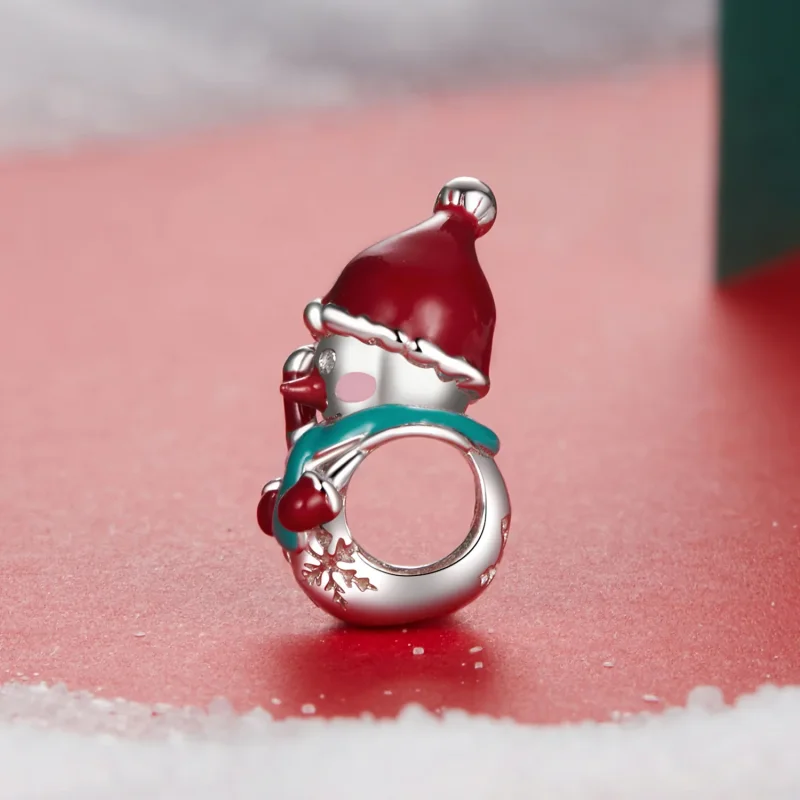 (immagine per) Perline di Natale con pupazzo di neve in stile PANDORA - BSC1070 - Visualizza 3