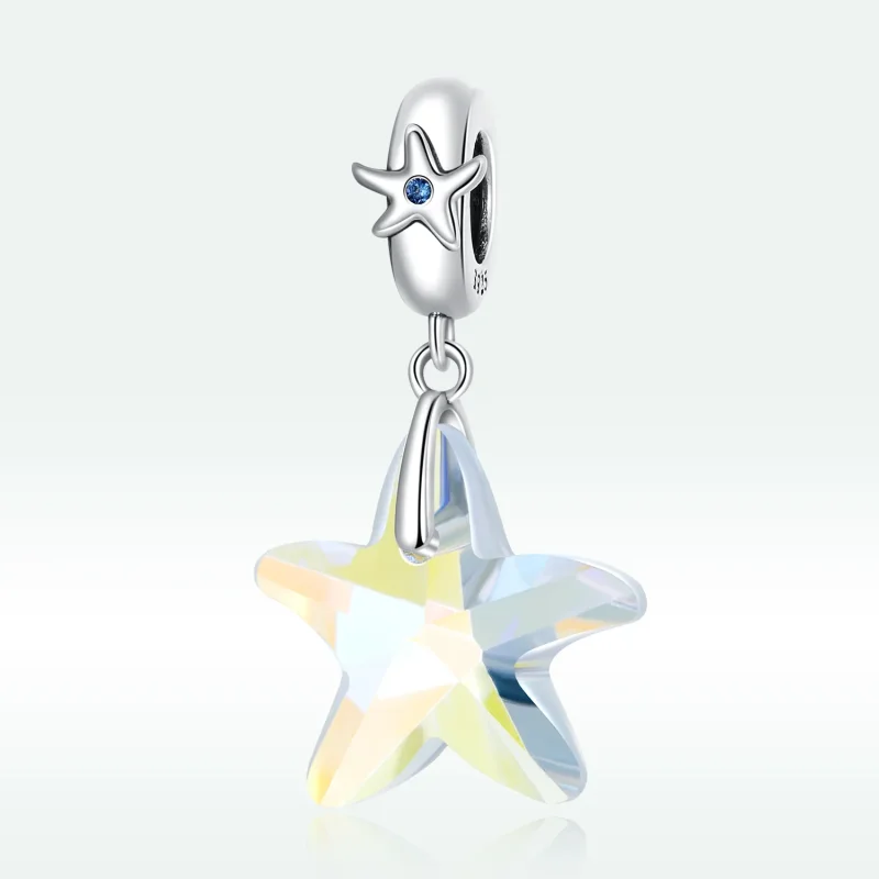 (immagine per) Perline di vetro a forma di stella marina stile PANDORA - BSC599 - Visualizza 3