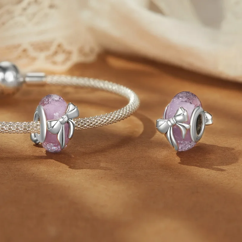 (immagine per) Perline di vetro stile PANDORA Bowknot - BSC1057 - Visualizza 4