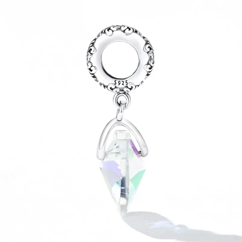 (immagine per) Perline in vetro a forma di cuore stile PANDORA - BSC602 - Visualizza 3