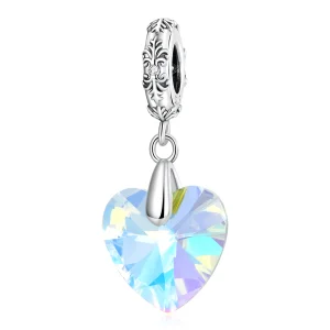 (immagine per) Perline in vetro a forma di cuore stile PANDORA - BSC602