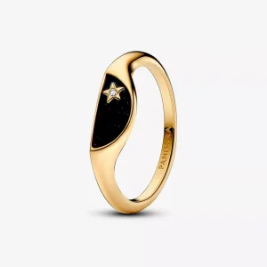 (immagine per) Anello Mezzo Sigillo con Smalto Pandora ME - 163325C01