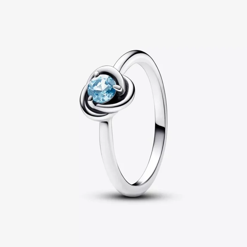 (immagine per) Anello Pandora Cerchio Eterno Azzurro Marzo - 192993C03