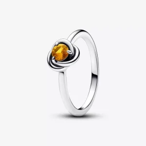(immagine per) Anello Pandora Cerchio Eterno Miele Novembre - 192993C11