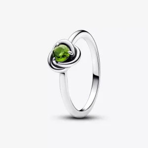 (immagine per) Anello Pandora Cerchio Eterno Verde Agosto - 192993C08