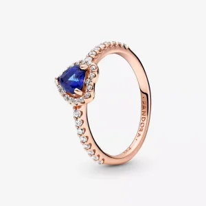 (immagine per) Anello Pandora Cuore in Rilievo Blu - 188421C01